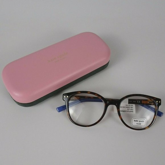 kate spade Accessories Nwt Kate Spade Readers Kaylin Dark Havana Reading Eyeglasses With